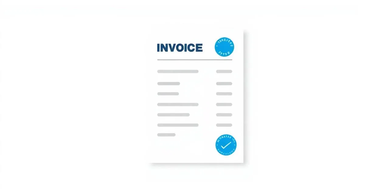 Ilustração de um documento fiscal eletrônico com selo de autorização