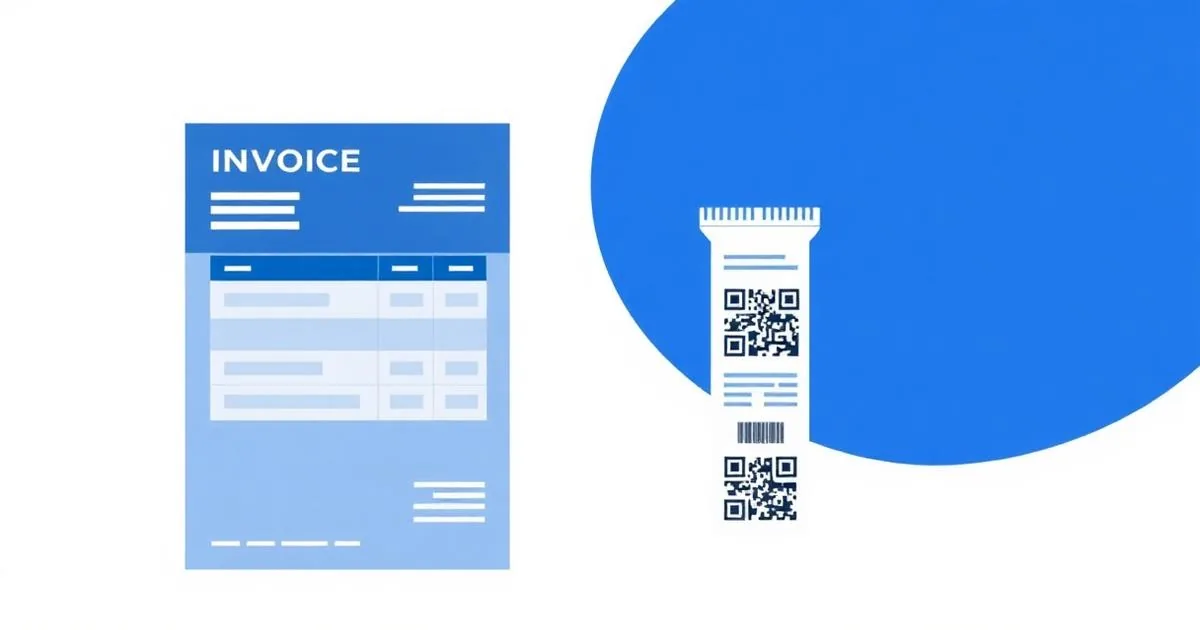 Comparação visual entre uma nota fiscal eletrônica e um cupom com QR Code