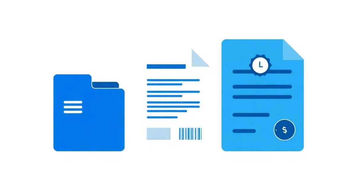 Ilustração comparando arquivo XML, folha de DANFE e documento fiscal eletrônico autorizado
